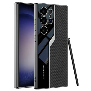 Plain Leather Skin Plating Soft Case for Samsung Galaxy S25 S24 S23 Ultra Shockproof Protective Back Cover