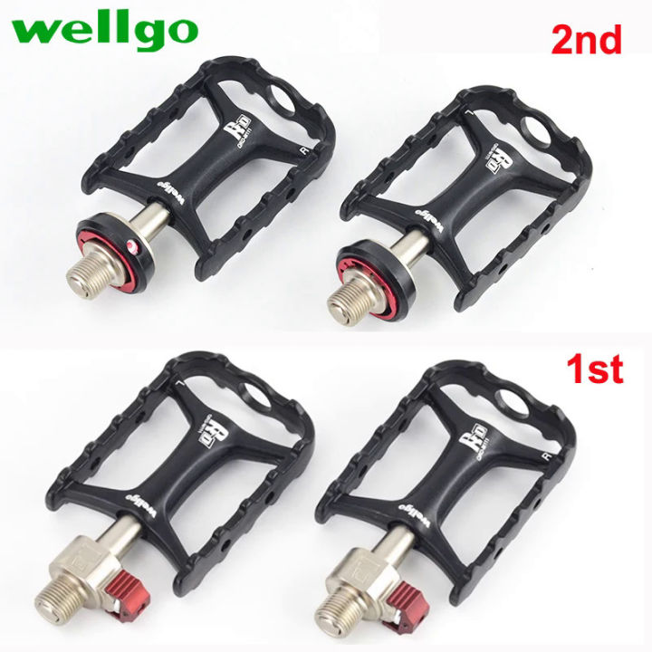 Wellgo QRD-M111 M111 Quick Release Bicycle Pedals Road Bike Ultralight ...