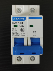 High-Quality DIN Rail Type Miniature Circuit Breaker 63A MCB 2PCE AC400V Home Protection