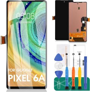 OLED for Pixel 6A Screen Replacement for Pixel 6A LCD Replacement Kits for Pixel 6A Digitizer Touch Screen Display Assembly Repair GX7AS GB62Z G1AZG