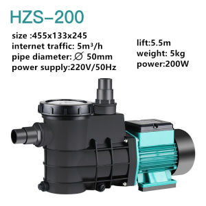 Swimming pool pump HLS Self 0.75HP/1HP/1.5HP/2.0HP 220V/50HZ Silent and energy-saving priming circulating water pump