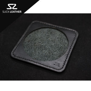 Slick Leather-Coaster Top Grain Cowhide Leather