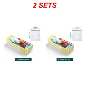 VIVOLILV Japan Original Thicken Transparent Fresh Keeping Bag Reusable Zip Food Storage Bags Waterproof Anti-cross Smell Storage Pouch