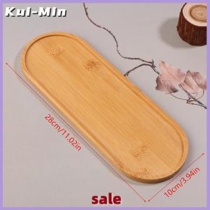 Kui-Min ถาดไม้ไผ่หลายถาดรองแก้วจานสำหรับตกแต่งห้องครัวที่รองแก้วแบบสร้างสรรค์แผ่นรองแก้วกาแฟ