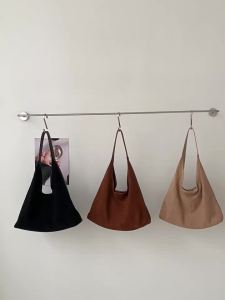 Vui Túi Da Lộn Retro mùa thu mùa đông mới đi lại dung tích lớn Túi tote cho phụ nữ lười biếng thư giãn cảm thấy Túi Đeo Vai