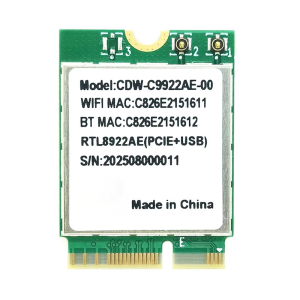 อะแดปเตอร์ไร้สายกิกะบิตอะแดปเตอร์ WiFi RTL8922AE บลูทูธสำหรับระบบเครือข่าย5.4 2.4G/5G/6G สามคลื่นความถี่สำหรับพีซี