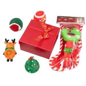 Christmas HolidayToys Gift Set Dog Bite-Resistant Tubes & Tunnels Toy Collection for Furry Friends