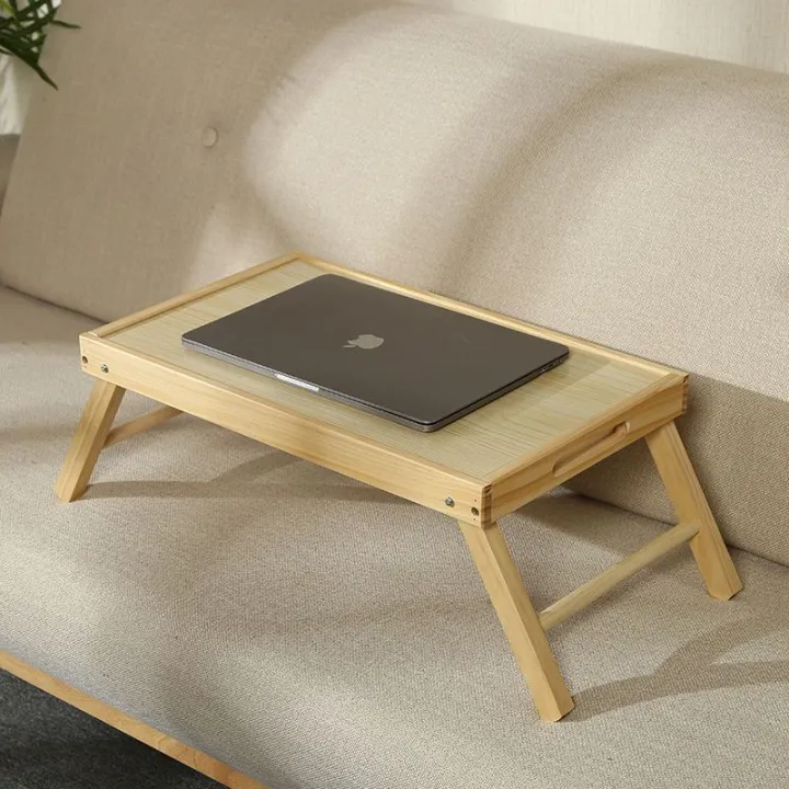 โต๊ะทำงาน PD-โต๊ะเล็ก โต๊ะคอมพิวเตอร์และแล็ปท็อป ทำจากไม้แท้ สามารถพับเก็บได้