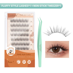 ขนตาปลอมพร้อมกาวสำหรับติดในตัวขนตาปลอมพร้อมกาวสำหรับติดขนตาปลอมแบบ DIY ขนตาปลอมในขั้นตอนเดียว Peralatan Rias ติดกาว60ก้อน