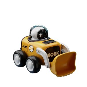 BANZU Engineering Vehicle Astronaut Car Whistle Toy Bulldozer Excavator Childrens Cartoon Toy Car Engineering Vehicle Model Puzzle Whistle Astronaut Inertial Car Boy Girl