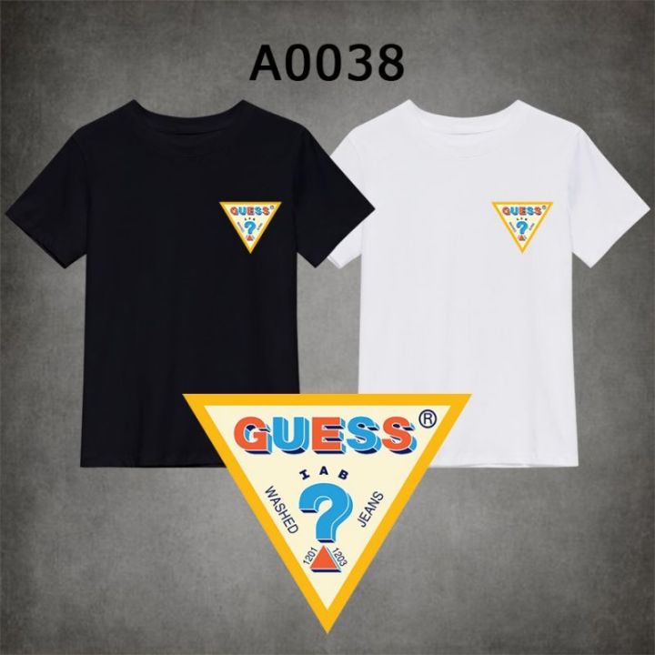 🔥👕Baju Tshirt Malaysia GUESS LELAKI PEREMPUAN VIRAL LAWAK MANTAP BESAR MURAH MERAH JAMBU KUNING LENGAN PENDEK A0038