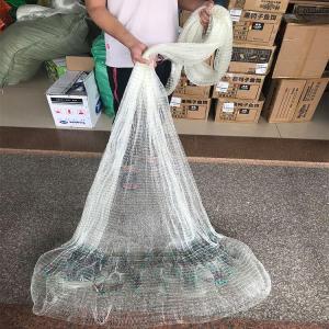 12feet Korean style chain old-fashioned dragnet throwing net fishing net dragnet throwing fish net traditional spiral net heavy and thickened beginner
