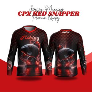 Baju Mancing Kaos Mancing CPX Jersey Strike Red Snapper Jersey Lengan Panjang Dryfit