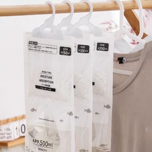 🌿 500ml Eco-friendly Moisture Absorber Bag / Dehumidifier Bag / Dry Bag / Anti-mold Anti-odor Long-term Use Strong Absorption Anti-mildew For Storage GK-【One Bag Lasts 60 Days】 Hanging Dehumidifier Bag