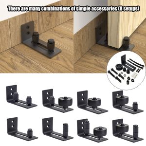 Adjustable 8 in 1 Sliding barn door guide stainless Floor Guide Roller