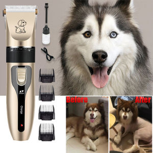 IQOO Professional Pet Hair Clipper Razor for Dogs Cat Shaver USB Rechargeable Low Noise Electric Dog Hair Trimmer for Home Pet Hospital Pet Grooming Tool Set%