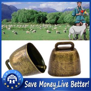 【Local delivery】 Goat Bell Thickened Farm Animal Cattle Goat Bell Cow Horse Sheep Grazing Vintage Metal Anti-lost Loud Crisp Ring Accessories Petslivestock Farm Goatsbrass Sheep Metal Farming Cattle Iron ZJJ-Farm-Copper-Bell
