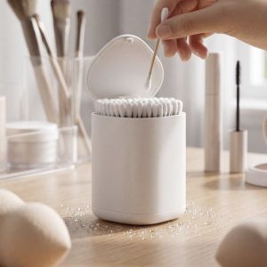 OKDEALS01 Push Type Toothpick Storage Box Sealed Automatic Lifting Cotton Swab Holder Simple Hygienic Tooth Pick Containers Kitchen