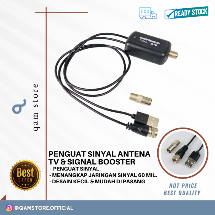 QAM Penguat Sinyal Antena TV Amplifier Signal Booster HD DVB-T2