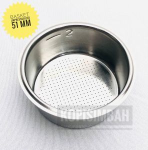 Spare Part Unpressurized Basket Portafilter Espresso 51mm Sparepart Non-pressurized Naked Gasket Porta Filter
