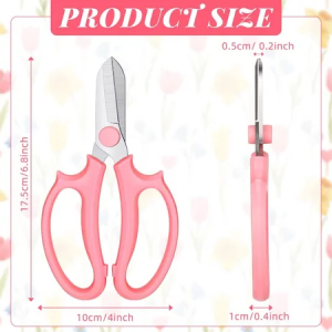 Garden Scissors Floral Shears Professional Flower Scissor Comfortable Grip Handle Pruning