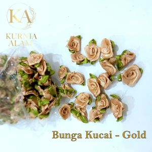 Bunga Mawar Kucai Bahan Satin Di Jual Per Bungkus atau Per Gross -+ 144pcs untuk berbagai macam kreasi DIY