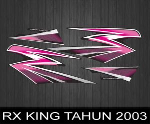 STIKER STRIPING DECAL YAMAHA RX KING TAHUN 2003 BAHAN VINYL ANTI LUNTUR DAN ANTI PUDAR