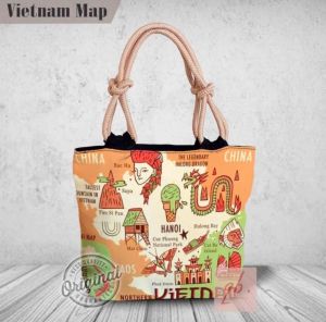 [GROSIR] ALVYSTREET | Grosir Tas Totebag Wanita Model Tali Sumbu Kepang Motif Vietnam | Printing High Quality | Terbaru