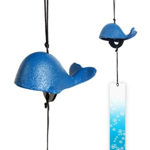 DISKAS Vintage Wind Chimes Simple Cast Iron Blessing Bell Hanging Wall Decor Creative Landscape Bell Outdoor