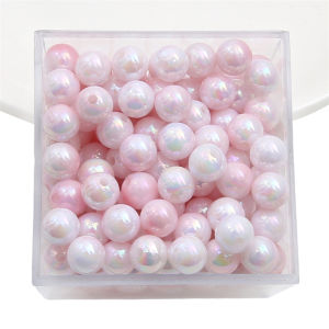 90-360Pcs 4/6/8mm Shiny AB Colorful Acrylic Pearl Beads for Earring Bracelet Necklace DIY Jewelry Craft Making Accessories