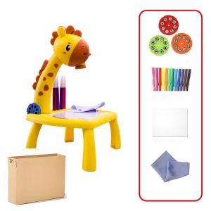 BEIBEI Painting Set Led Projector Drawing Table Giraffe Multifunctional Giraffe Painting Desk Painting Toys Painting Desk LED Projector Painting Board Children