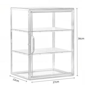 Acrylic Display Case Stackable Magnetic Transparent Storage BoxStackable Magnetic Dustproof Box Collections for Action Figures Transparent Stackable Magnetic Storage Organizer