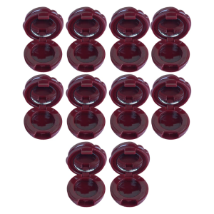 10 Pieces Plastic Lipstick Refillable Container With Rose Shape and Leak Proof Design Portable Cosmetic Jars for Travel