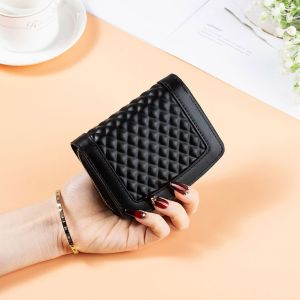 Dompet Wanita Clara WA1224B5 Remaja Cantik Terbaru Murah Simpel Hitam Fashion Kulit