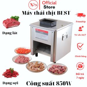 Máy thái thịt tươi sống BEST công xuất 850w loại 1 cửa dao 2.0 2.5 3.5 5.0mm nhập khẩu chính hãng bảo hành 1 năm