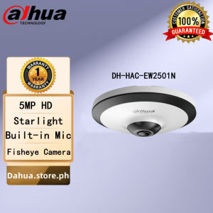 Dahua CCTV Camera DH-HAC-EW2501N 5MP Full HD HDCVI 360° IR-Fisheye Camera Panoramic Fisheye 120db true WDR Analog Camera