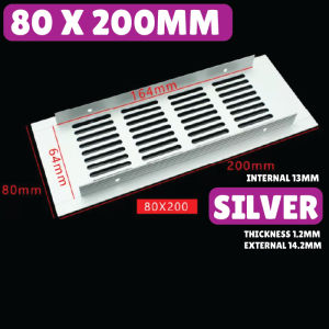 Aluminium Air Vent Air Hole Cover Cabinet Air Ventilation Exhaust Grill Exhaust Cover Lubang Angin Aluminium