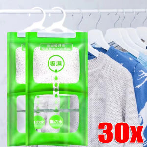 20/30Pcs Wardrobe Hanging Moisture Absorbent Anti-Mold Desiccant Packets Closet Cabinet Dehumidifier Bag Household Hanging Hygroscopic Bag
