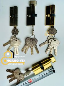[Hỏa tốc HN] Lõi khoá cửa tay gạt 7cmx3.2cm ruột khoá thay thế cửa tay bẻ 5 chìa bi kép chống dò T&D Thân khoá bằng đồng