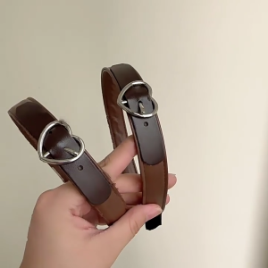 Harajuku khóa cài hình trái tim rửa mặt hairbands thể thao mềm dải băng buộc đầu tập Yoga cho phụ nữ trang điểm dành cho nữ Phụ kiện tóc