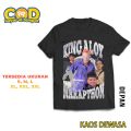 Kaos Distro King Aloy X Marapthon DJ Viral Mister Aloy Reza Arap -Baju Dewasa Premium Unisex BisaCod. 