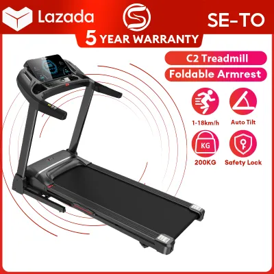Electric Heavy Duty Portable Threadmill With AUTO-INCLINE and Hydraulic folding C2 Motor 5.0HP