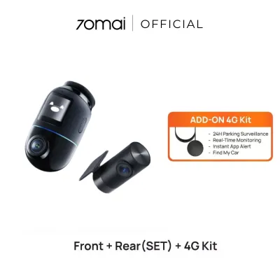[NEW] 70mai Omni X800 360° Dashcam 4K Resolution | 4G Connectivity | AI Motion Detection | Buffered Emergency Recording | 24H Parking Surveillance | Sony STARVIS 2 IMX 678