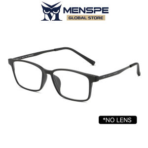 MENSPE Men Women Glasses Non-Prescription Glasses Anti Blue Light Flat  TR Mirror Eyewear Can Be Paired With Myopia Gasses Half Frame Design Outdoor Travel Men Trendy Glasses