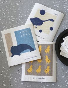 Dishcloth Cellulose Sponge Cloths for Kitchen Eco-Friendly Reusable Cellulose Kitchen Cloths - Absorbent & Non-Woven Fabric Cleaning Cloths