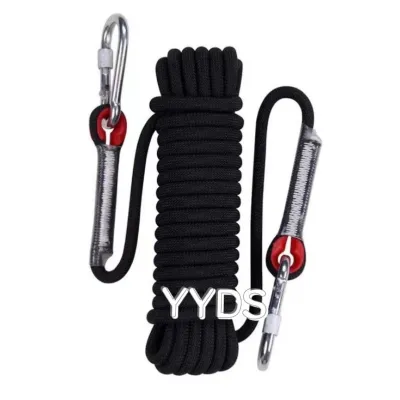 10/20M Static Utility Rope Safety Rope Climbing Rappelling Rescue Escape With Carabiners