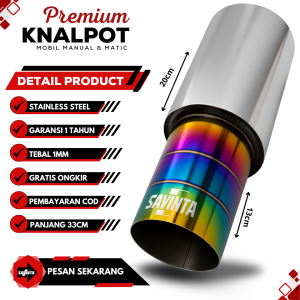 Savinta Knalpot Racing Mobil Manual Matic PBCv3 Stainles Suara Bass Empuk Adem