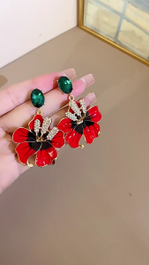 Flower Ear Studs Delicate Studs Earrings Statement Earrings Ear Waterproof Earrings Suitable for Everyday Wear