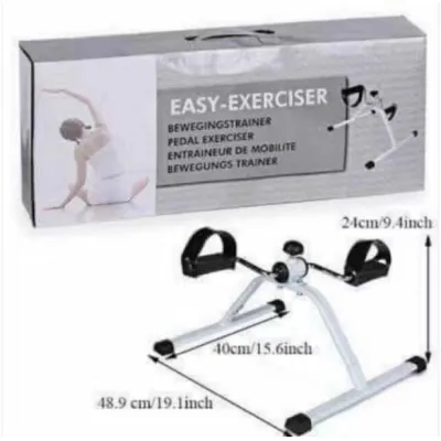 EASY EXERCISE PORTABLE GYM FITNESS PEDAL MINI EXERCISE BIKE