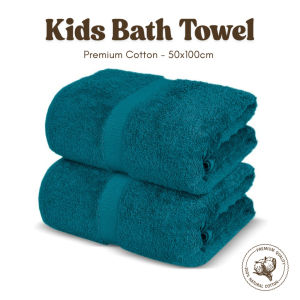 KIDS TOWEL - Tuala Mandi Budak 50x100cm 100% Cotton | Quick Dry & Lembut
